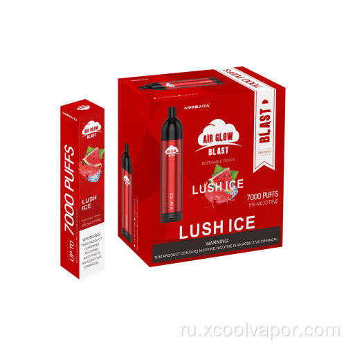 Russia Hot 7000Puffs Одноразовые электронные сигареты Vape